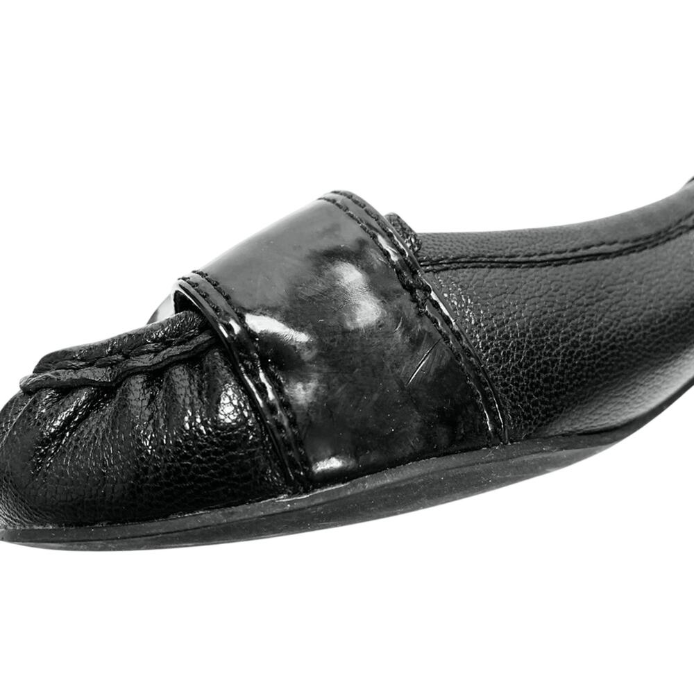 BCBGIRLS BCBG Black Flat Loafers Shoes Leather 6.5 - Picture 7 of 16